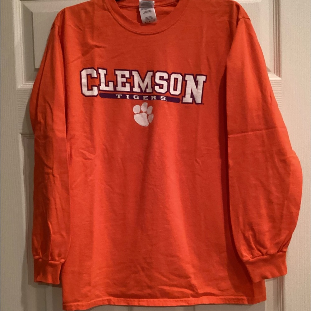 CLEMSON Orange Long Sleeve Tee size M